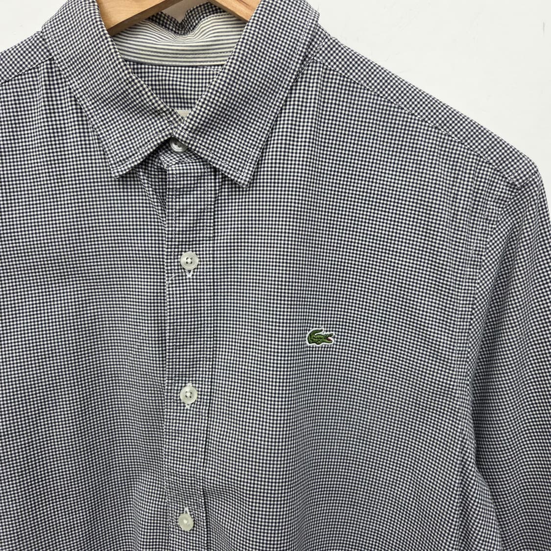 라코스테 긴팔 체크 셔츠 남m 상품이미지2