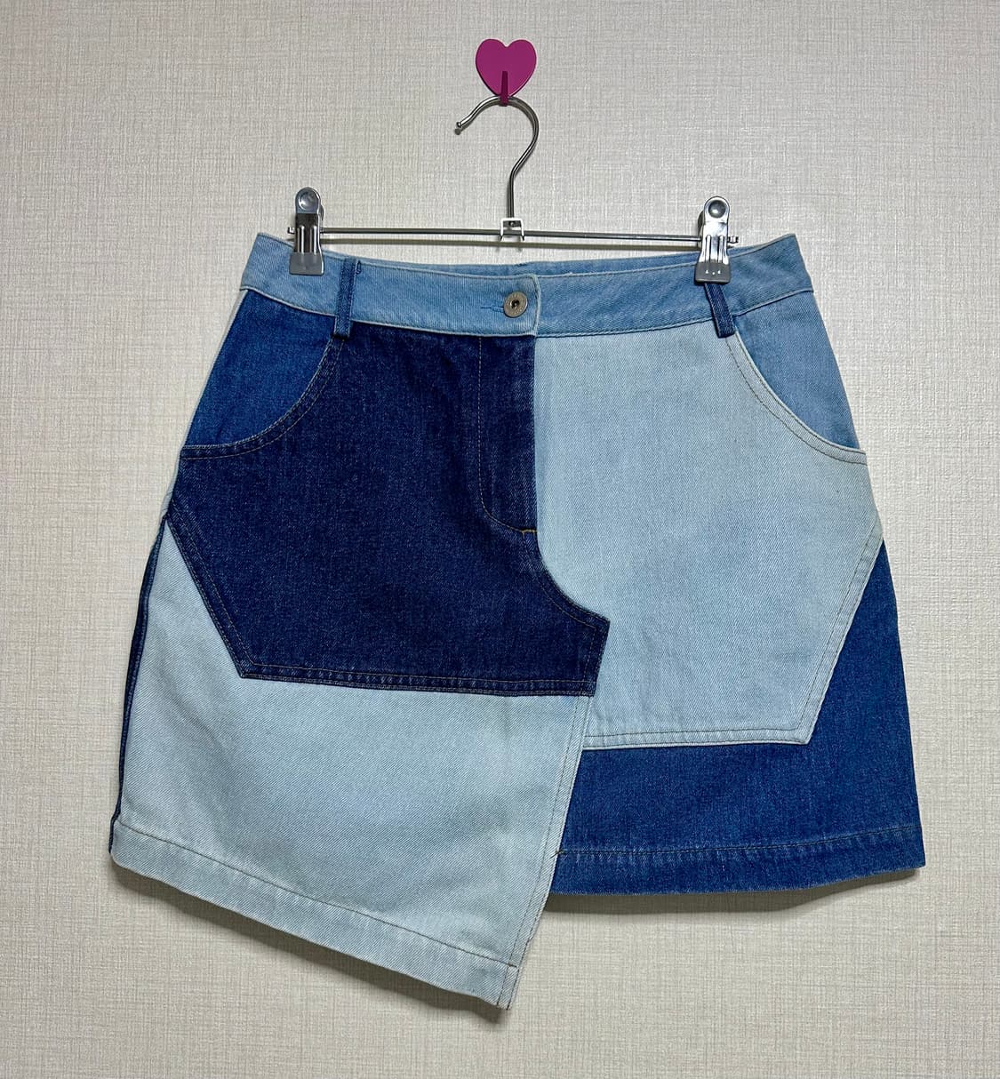 로우클래식 패치워크 데님스커트 M 상품이미지1
