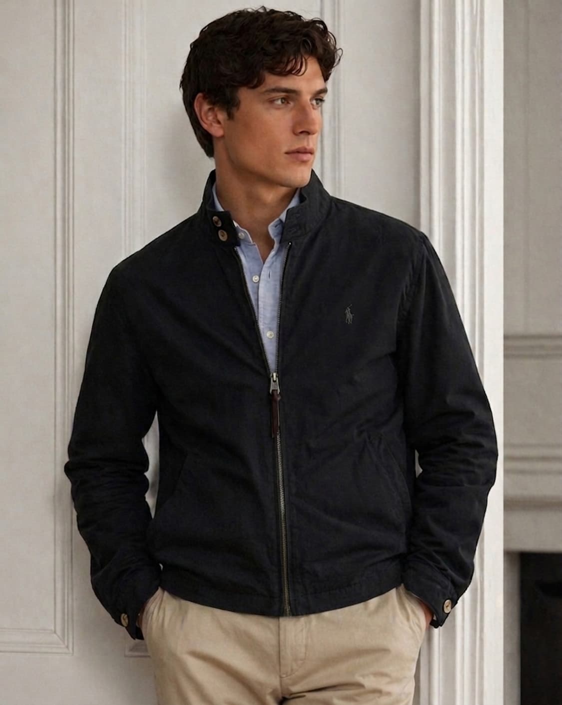 폴로 랄프로렌 해링턴 자켓 블랙 L 새상품 상품이미지1