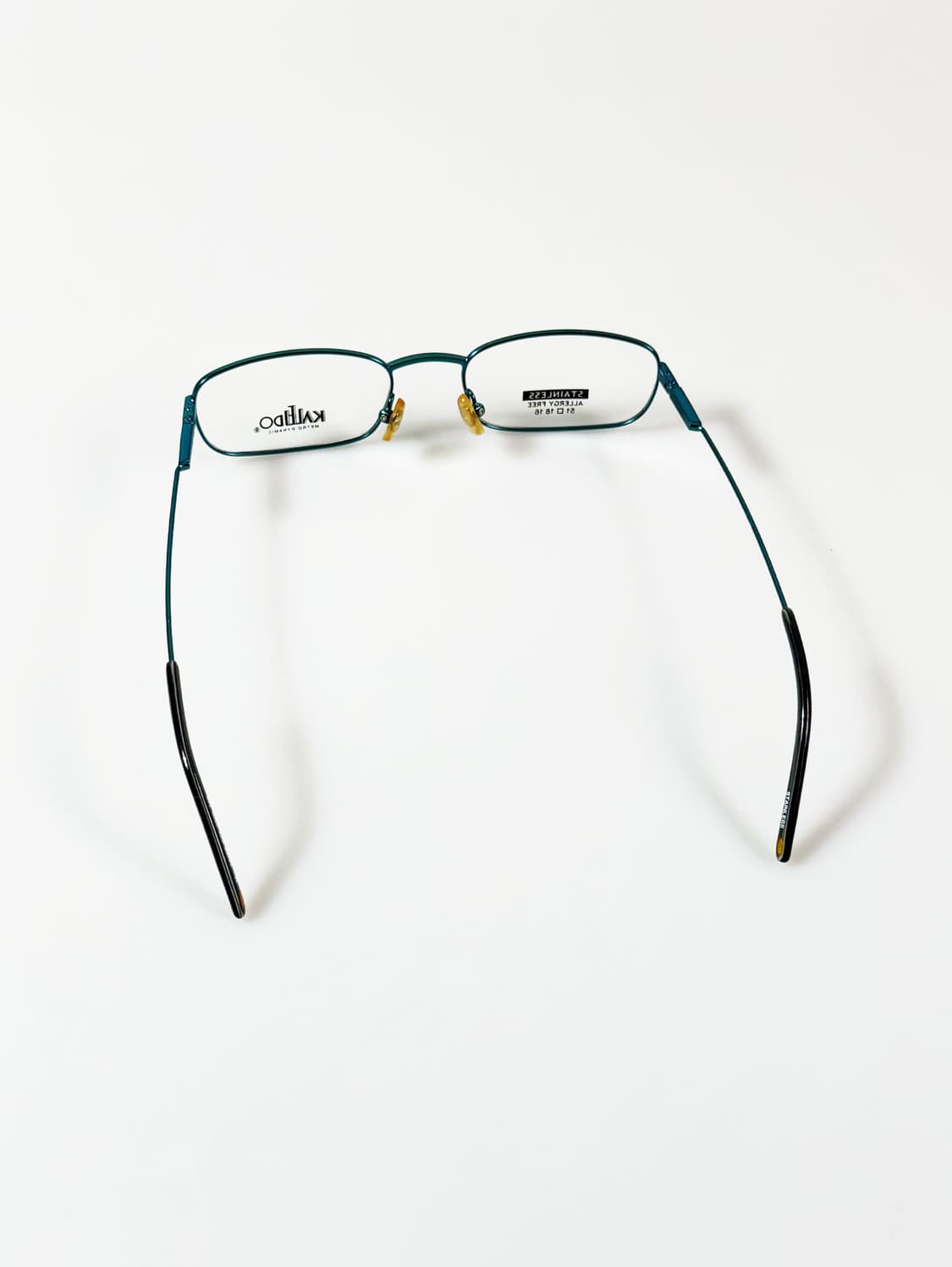 90s KALEIDO 틸 메탈 슬림 스퀘어 프레임 빈티지 안경 상품이미지5