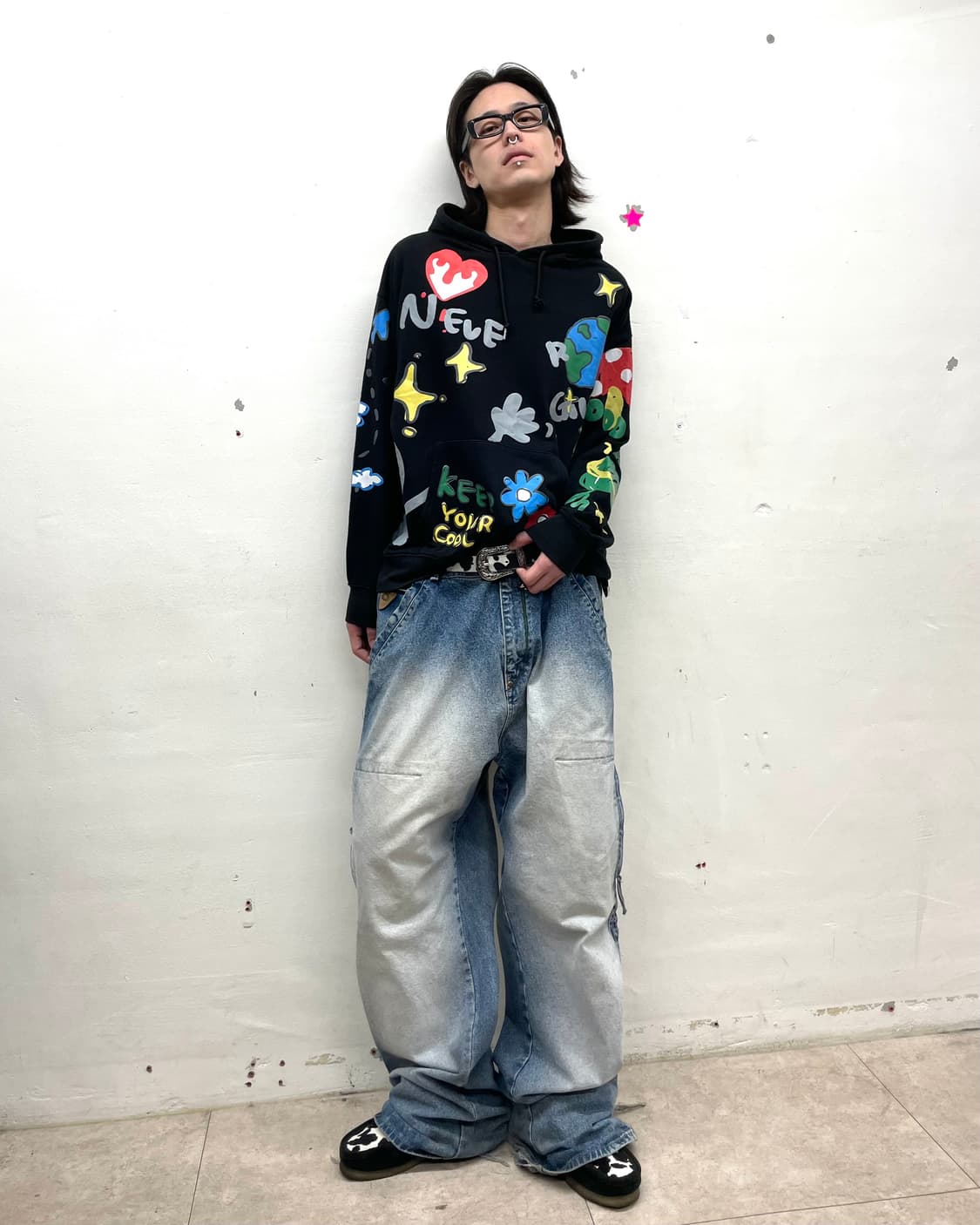 Earth, Mushroom, Flower Multi Hoodie 상품이미지5