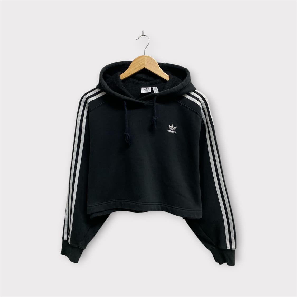 아디다스 아디컬러 3S 숏 후드 블랙 S  상품이미지1