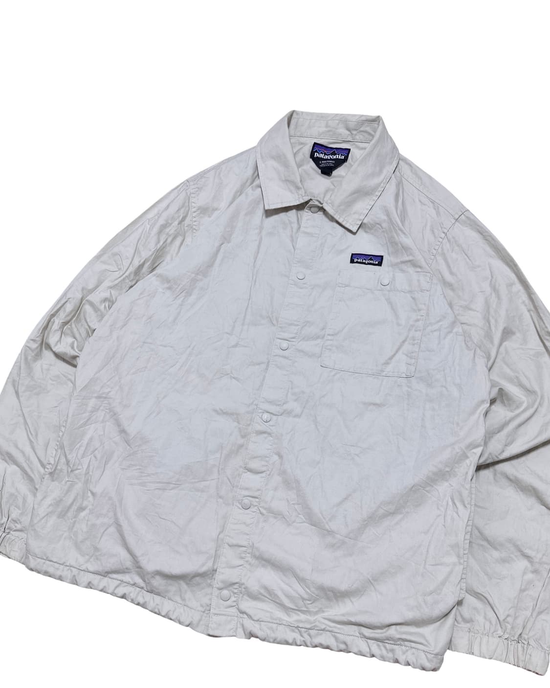 파타고니아 로고 베이지 셔츠자켓 상품이미지3