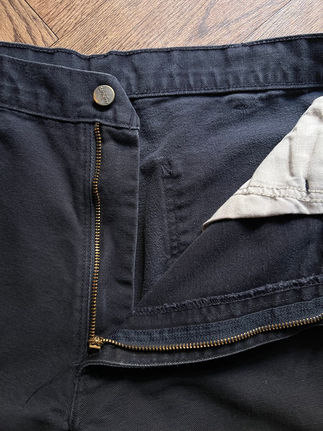 [34]칼하트 USA 빈티지 워싱 미드나잇 네이비 싱글니 카펜터 워크팬츠 상품이미지3