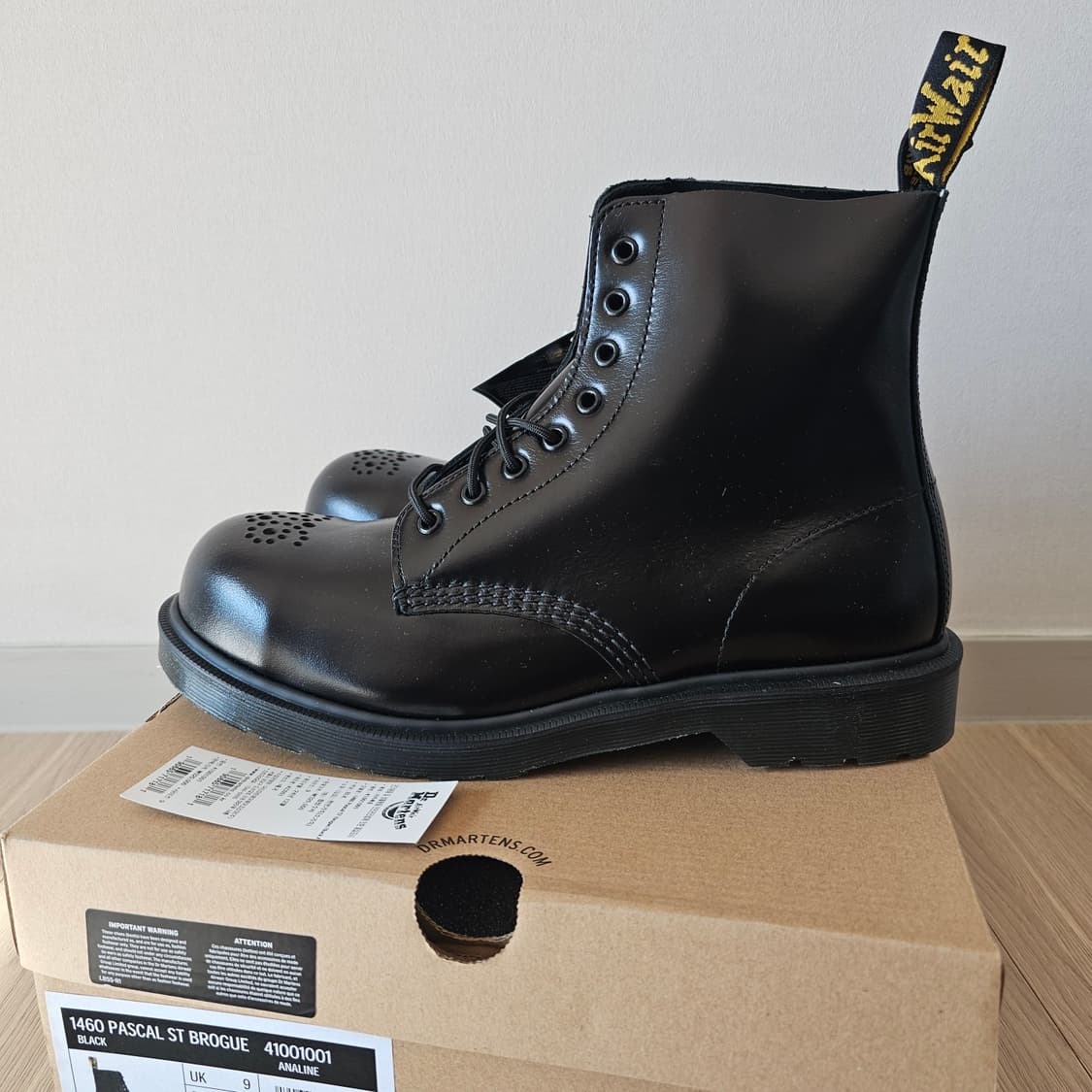 280 새제품) 닥터마틴 1460 파스칼 ST 브로그 스틸토 워커 부츠 상품이미지4