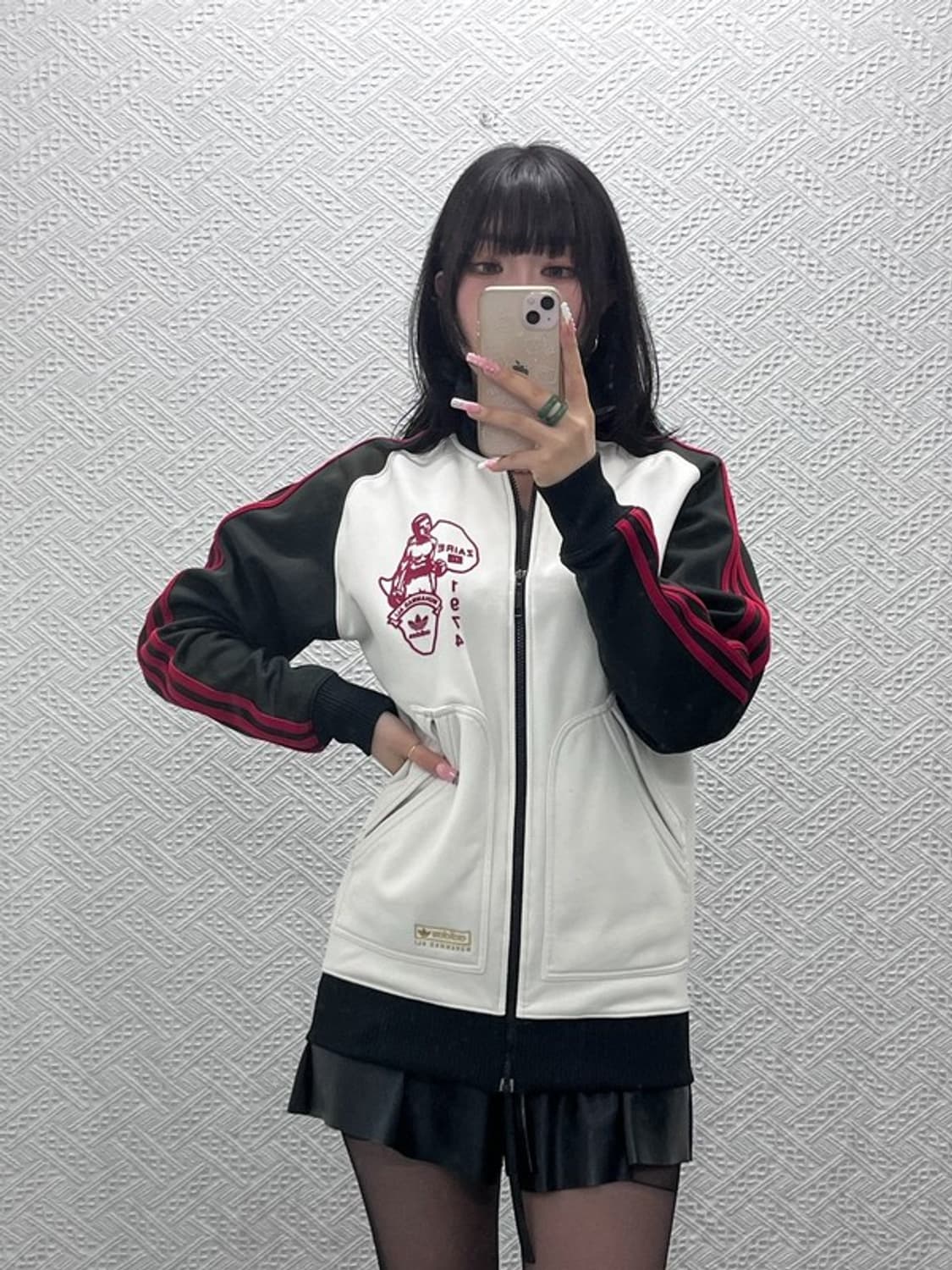 아디다스 희귀 빈티지 스트릿 무하마드 알리 져지 집업 XS C12415 상품이미지1