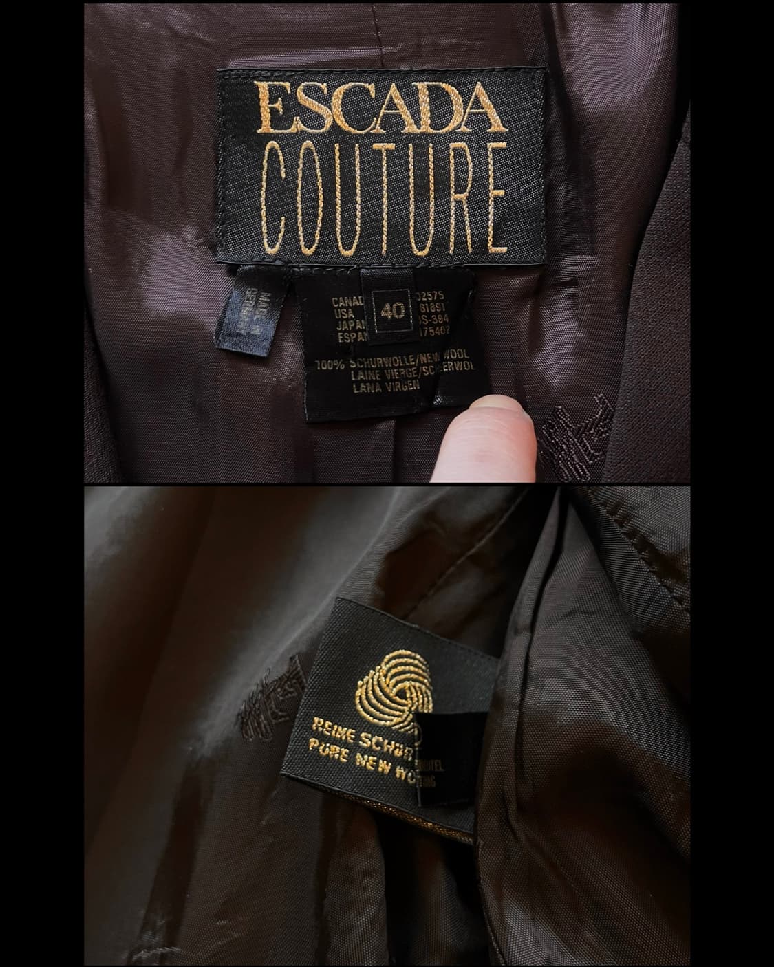 Old ESCADA Couture Antique Detail Blazer 상품이미지8