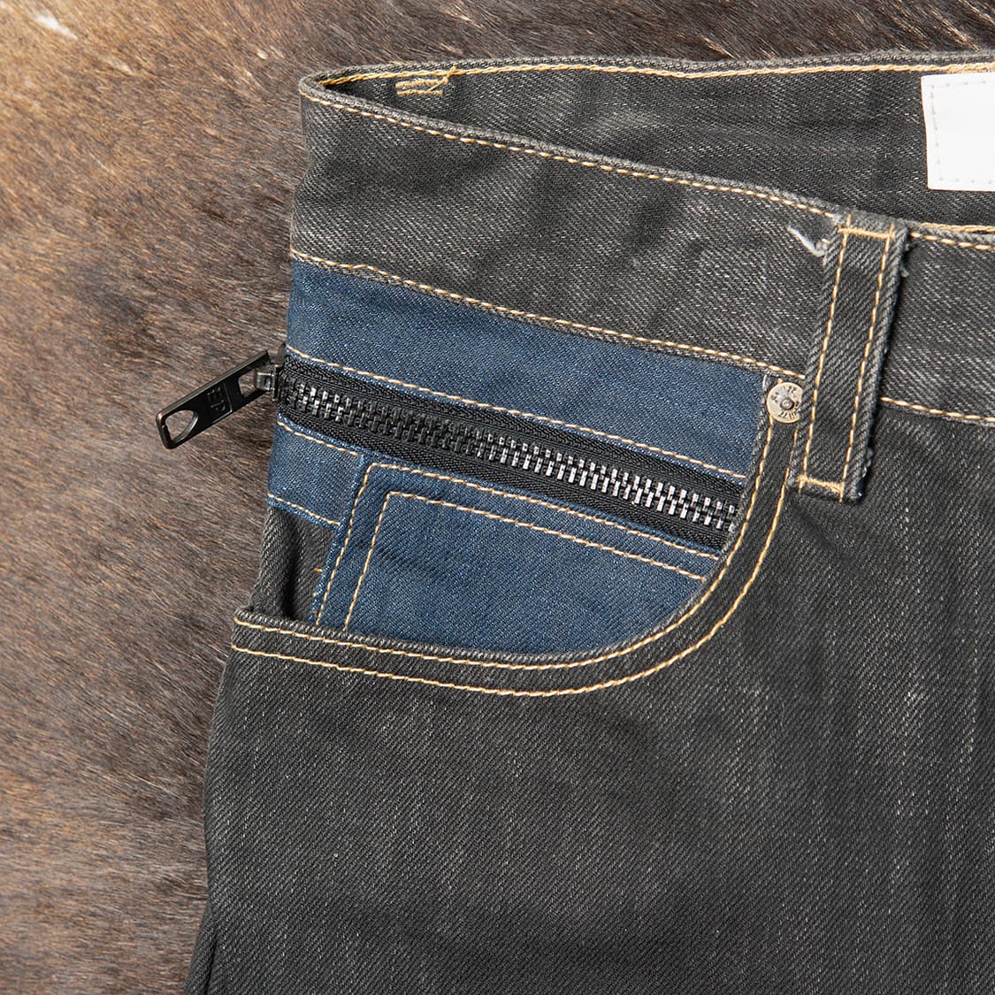 [30] 00s~ 에이프릴 77 x 나노 유니버스 지퍼 디테일 데님팬츠  상품이미지7