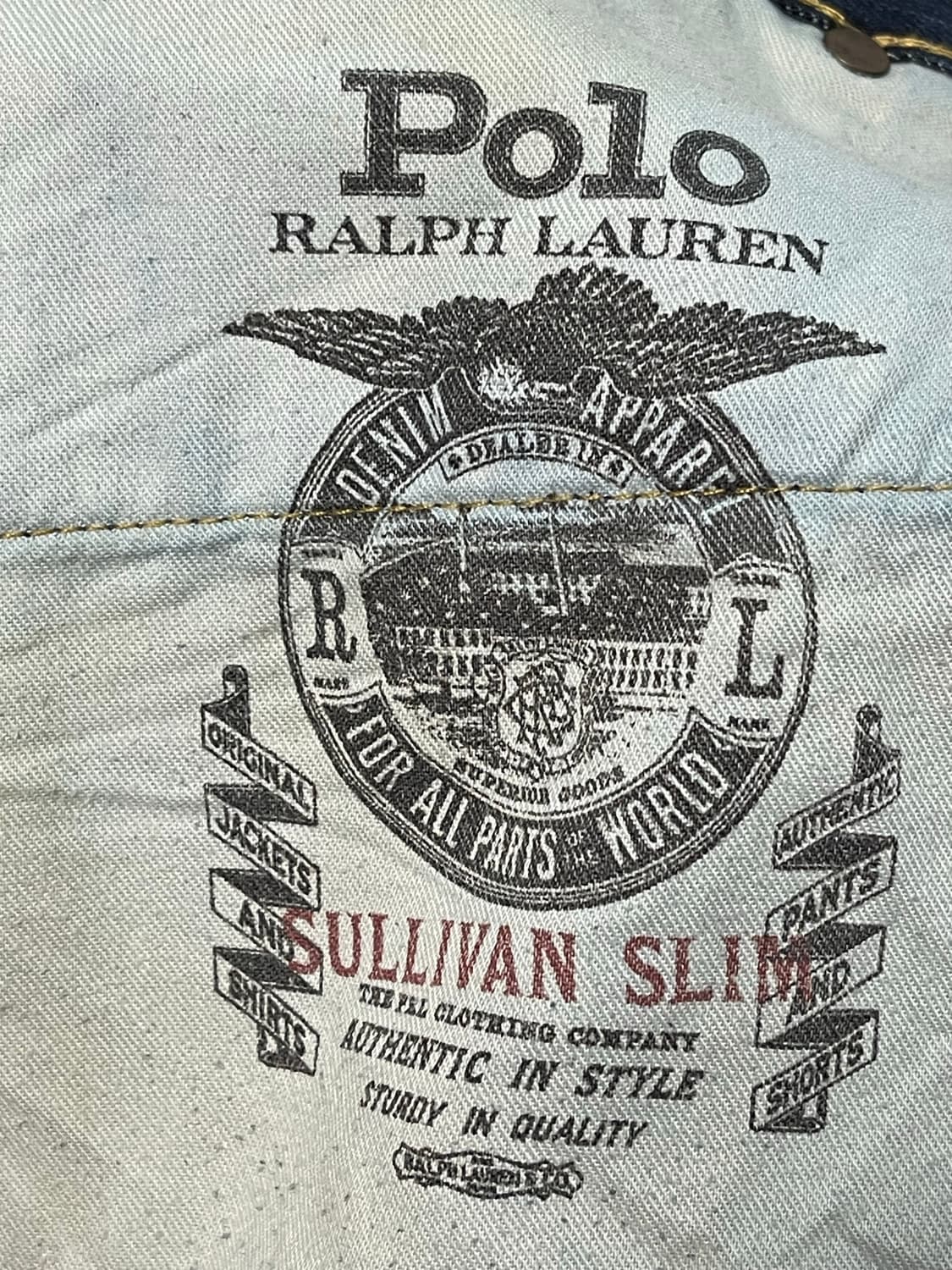폴로 랄프로렌 설리반 슬림 셀비지 데님 청바지 34/34(기장 수선) 상품이미지8