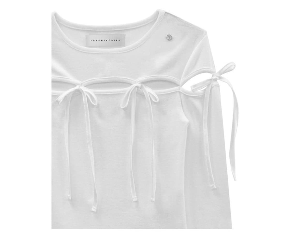 슬릿 스트랩 롱 슬리브리스 상품이미지6