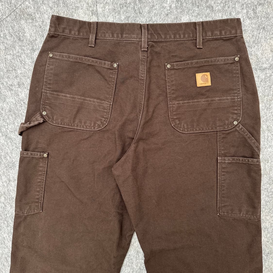 2024 칼하트 B136 DKB 브라운 더블니 카펜더 팬츠   상품이미지9