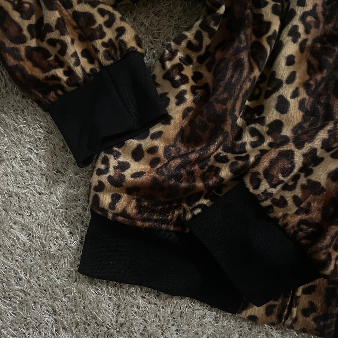 오네 갸루 호피 후드집업 상품이미지3