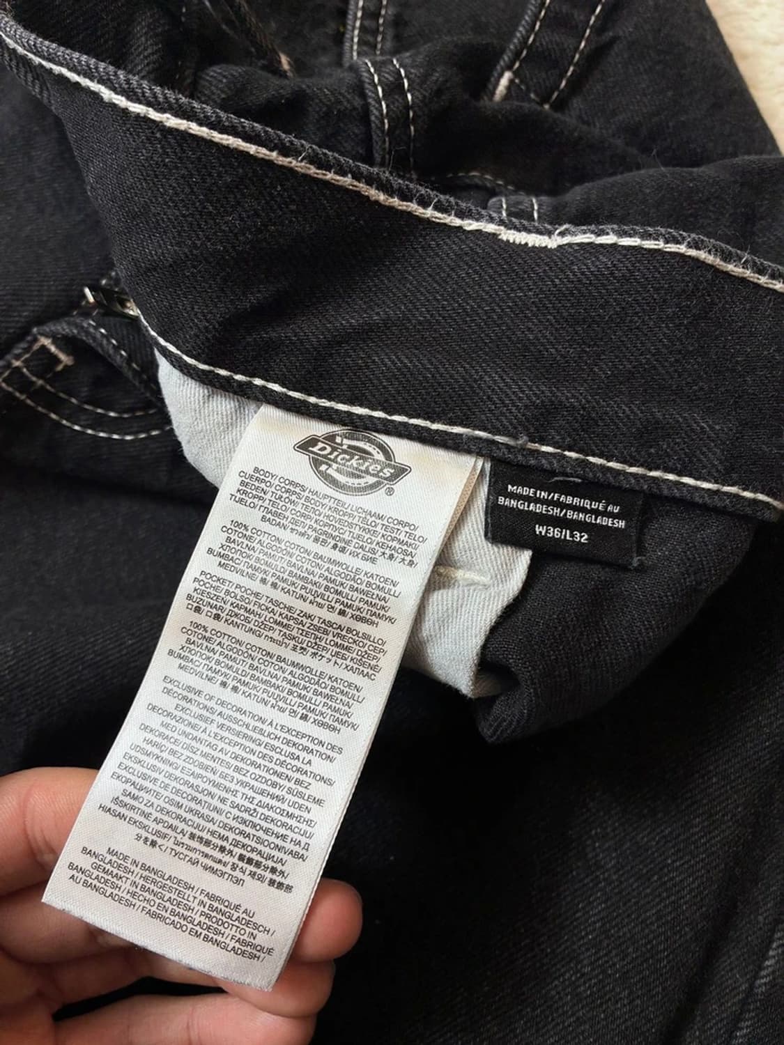 디키즈 스트레이트 레그 컷 더블 니 데님 팬츠 PN6862 상품이미지10