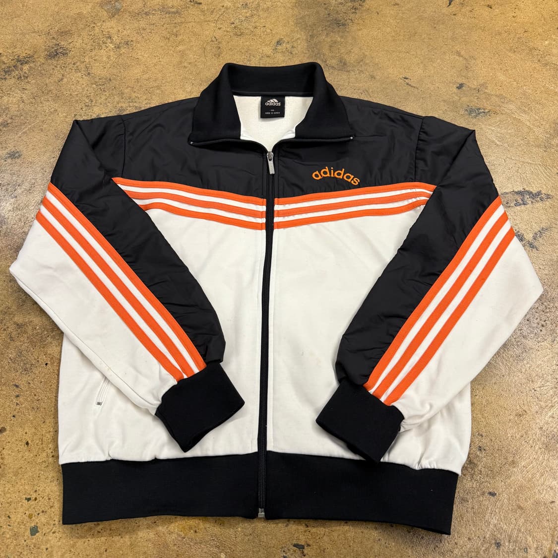 아디다스 흰검 오렌지 올드스쿨 져지 트랙탑 점퍼 95 상품이미지2