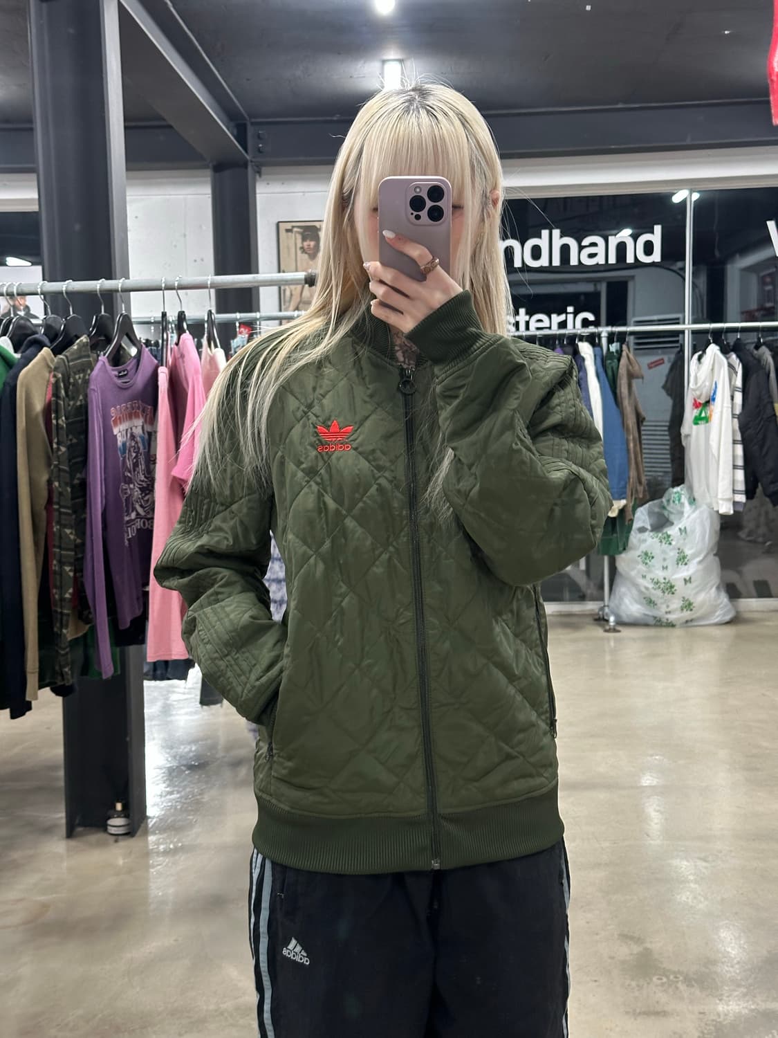 아디다스 퀄팅 봄버 자켓 상품이미지2