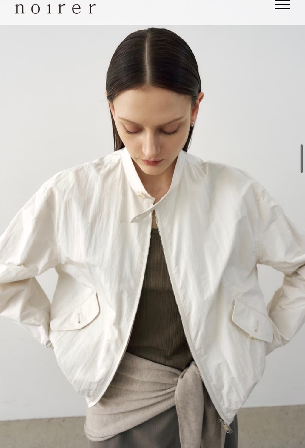 noirer 노이어  봄버 자켓 (새상품) 정가 :21.9만 상품이미지2