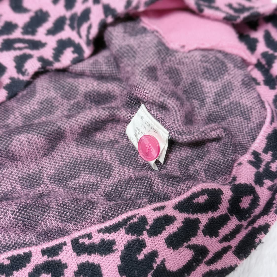 Candy Stripper 히메갸루 오네갸루 호피 가디건 ≽^•⩊•^≼ 상품이미지5