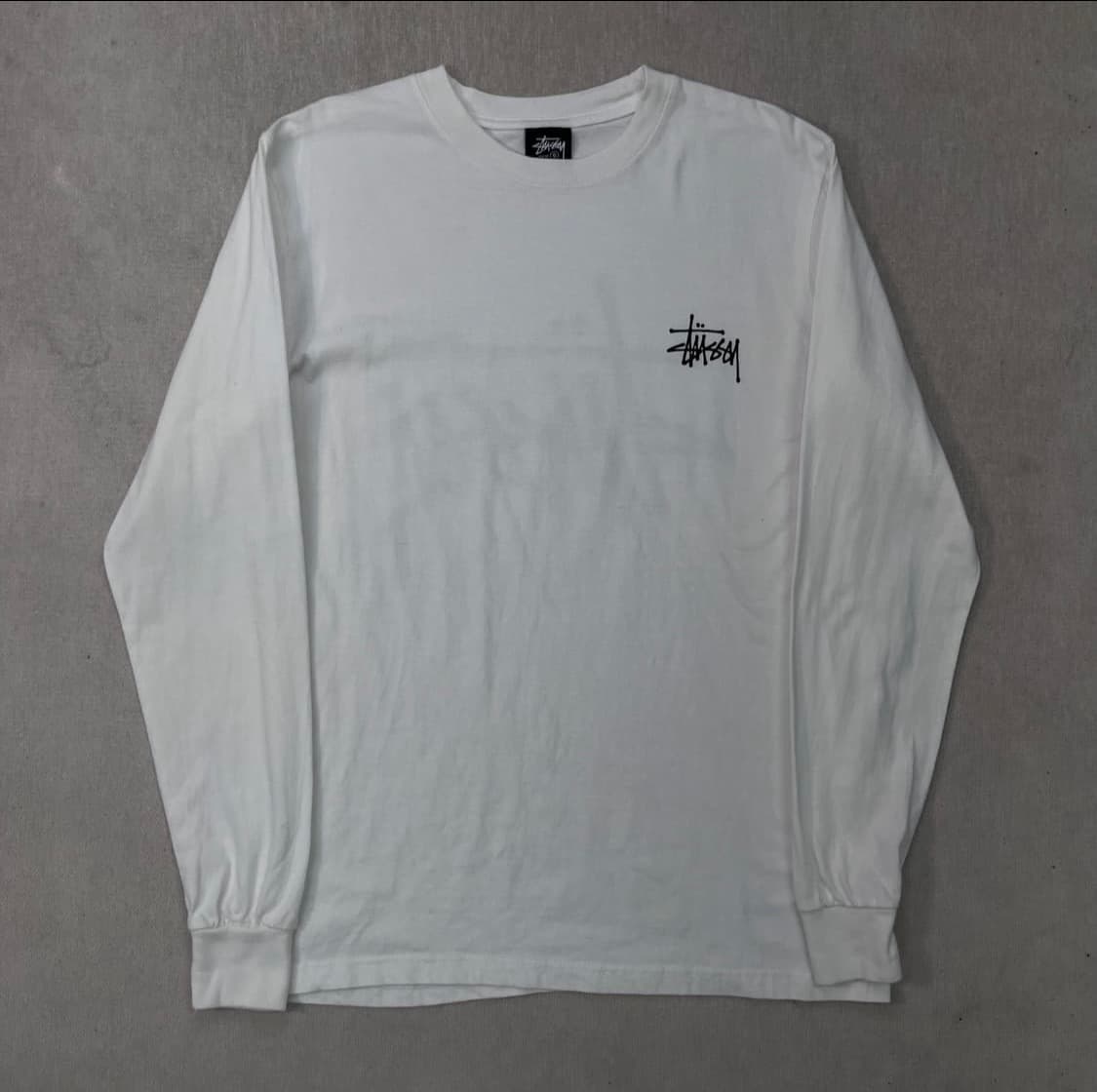 스투시 베이직 롱슬리브 티셔츠 화이트 상품이미지3