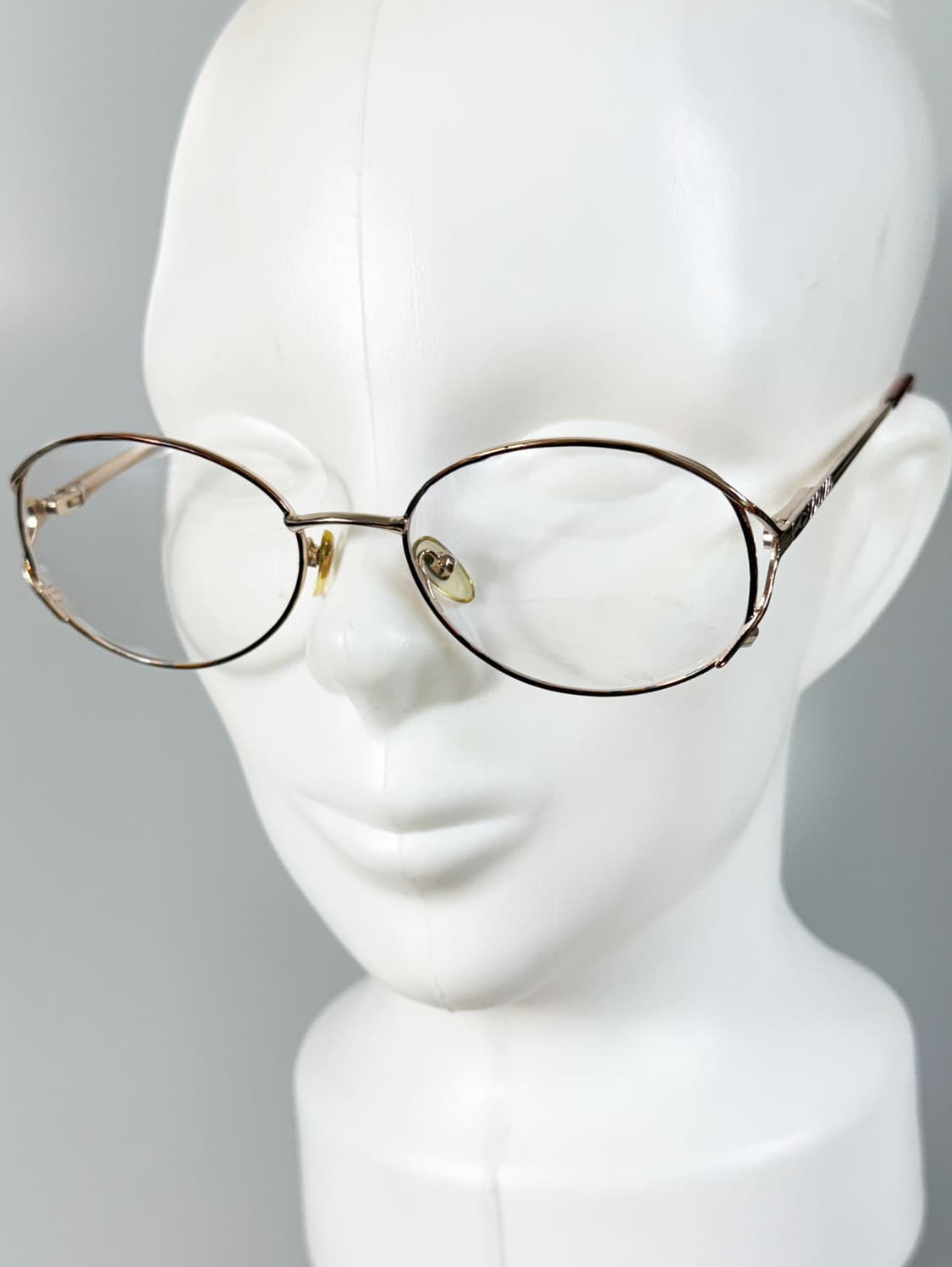90s 유로피안 골드 레오파드 클래식 라운드 빈티지 안경 상품이미지8