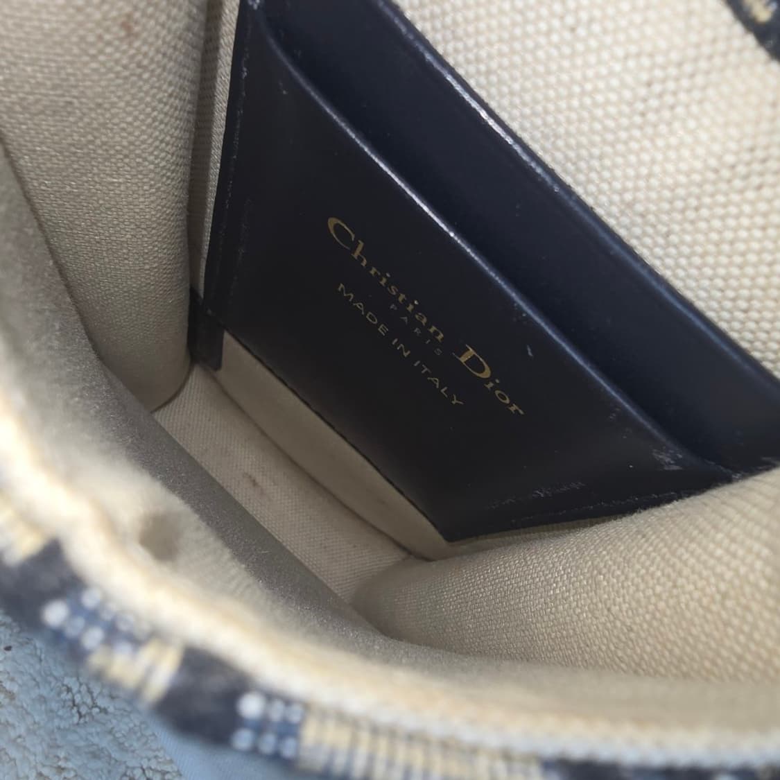 [중고/정품] 디올 오블리크 새들 버티컬 파우치 크로스백 상품이미지6