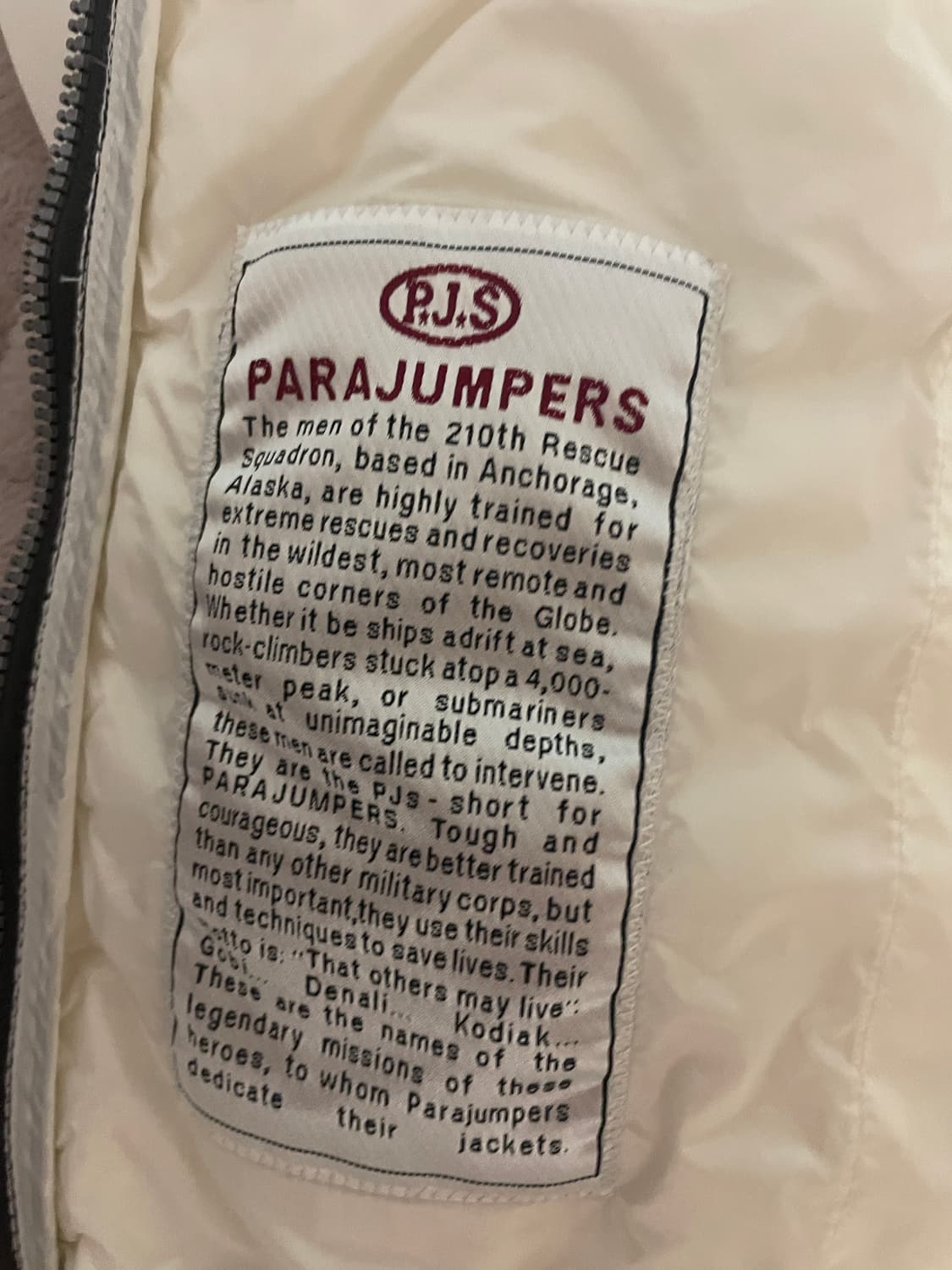 파라점퍼스 경량패딩 화이트 M 상품이미지5