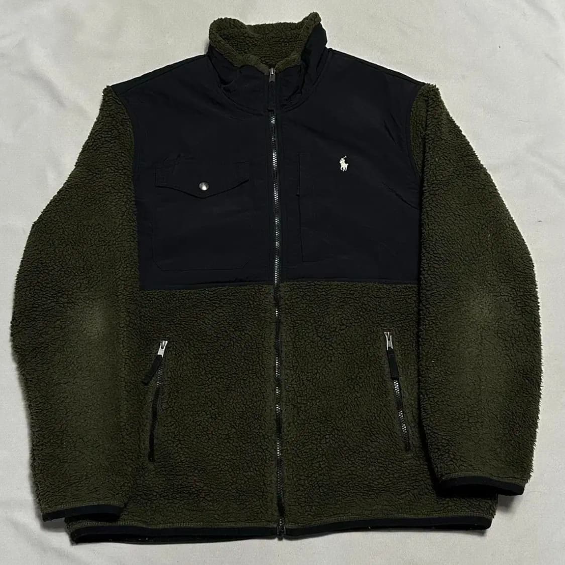 폴로랄프로렌 화이트 포니 플리스 집업 자켓 상품이미지2