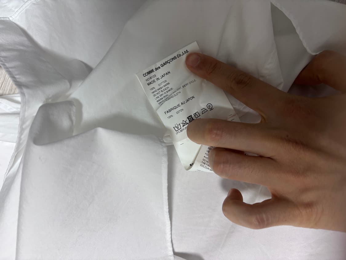 꼼데가르송 옴므 하프셔츠 s  상품이미지5