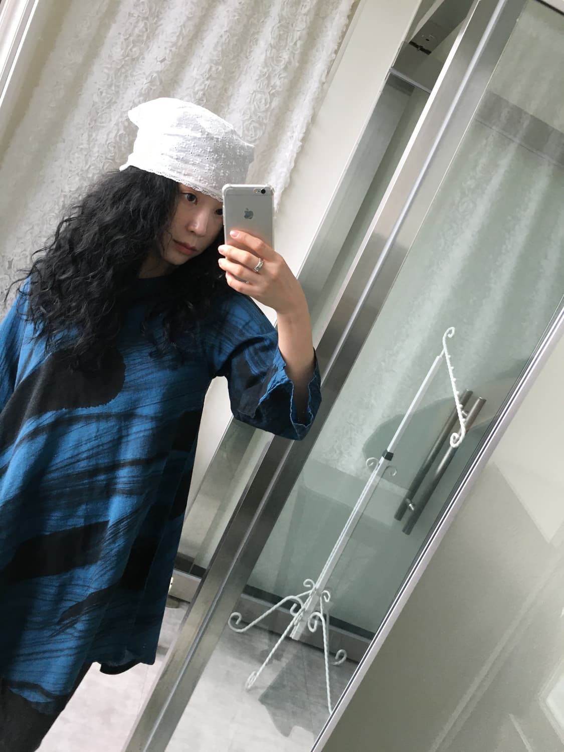 blue pattern tunic dress 상품이미지5