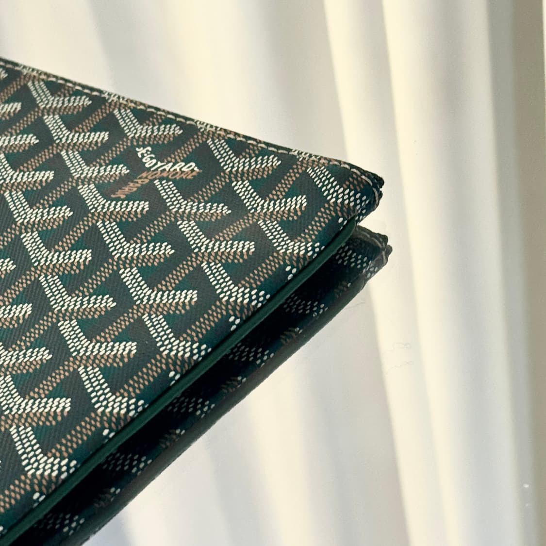 [신품급] 고야드 세나 클러치 그린 MM  상품이미지6