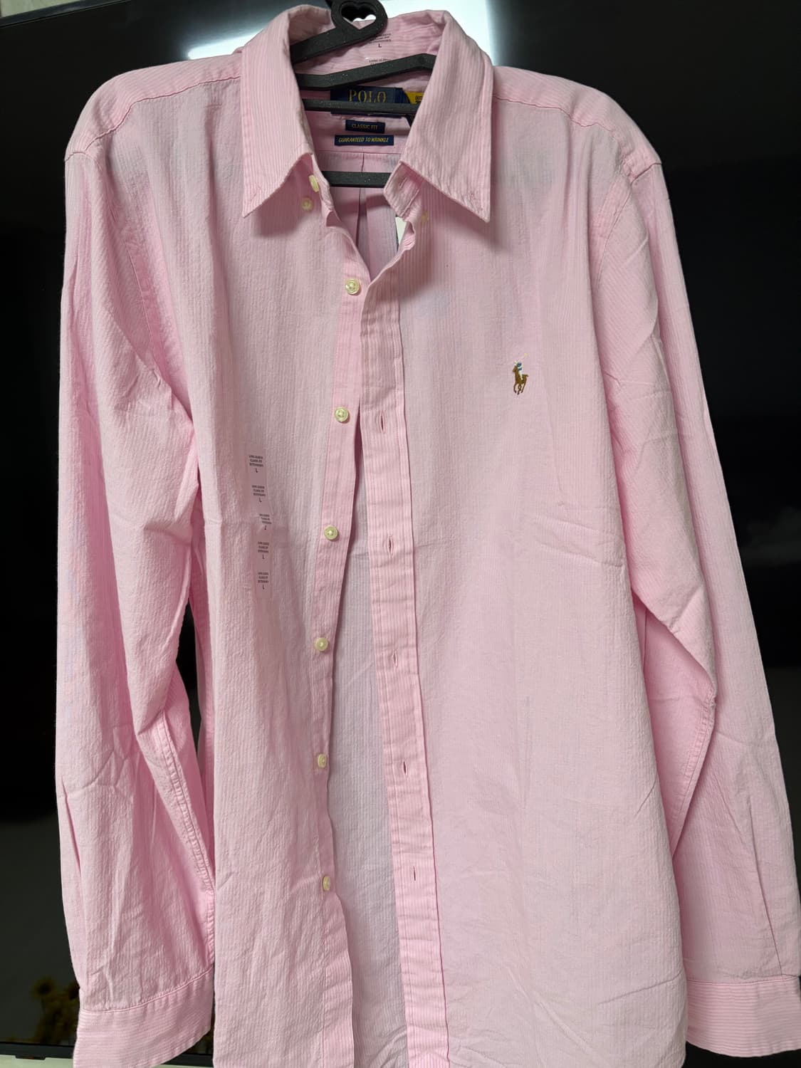 폴로 린넨 셔츠 L 클래식핏 새상품 상품이미지1