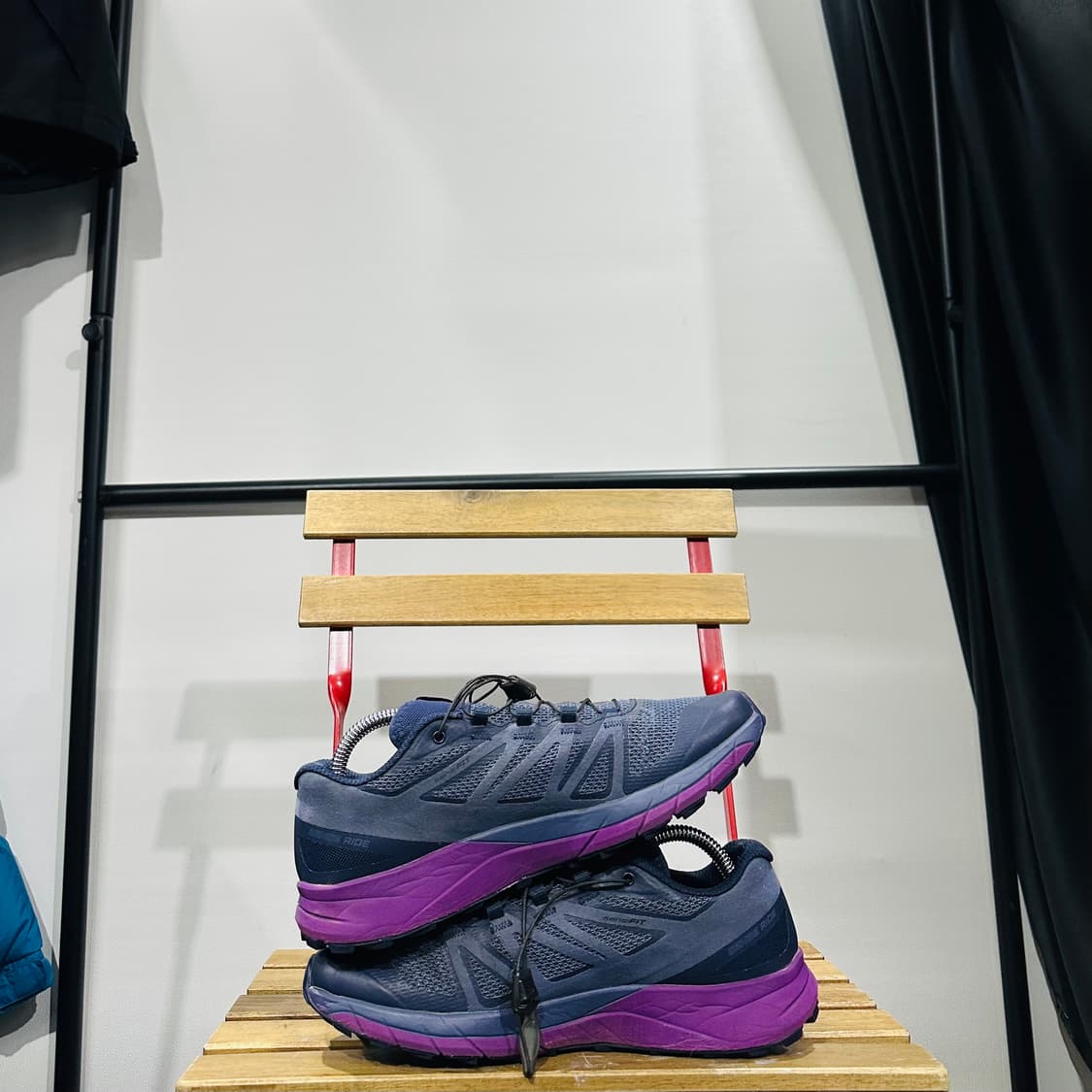 250) 살로몬 운동화 남녀공용 런닝화 센스라이드 퍼플 네이비 상품이미지7