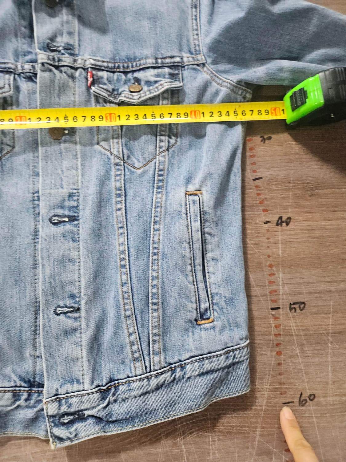리바이스 데님 청자켓  S 상품이미지5