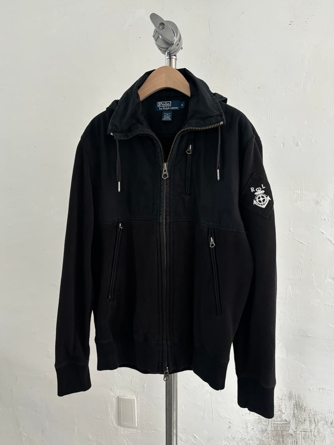 Polo 폴로 랄프로렌 RL 블랙 후드 자켓 상품이미지2