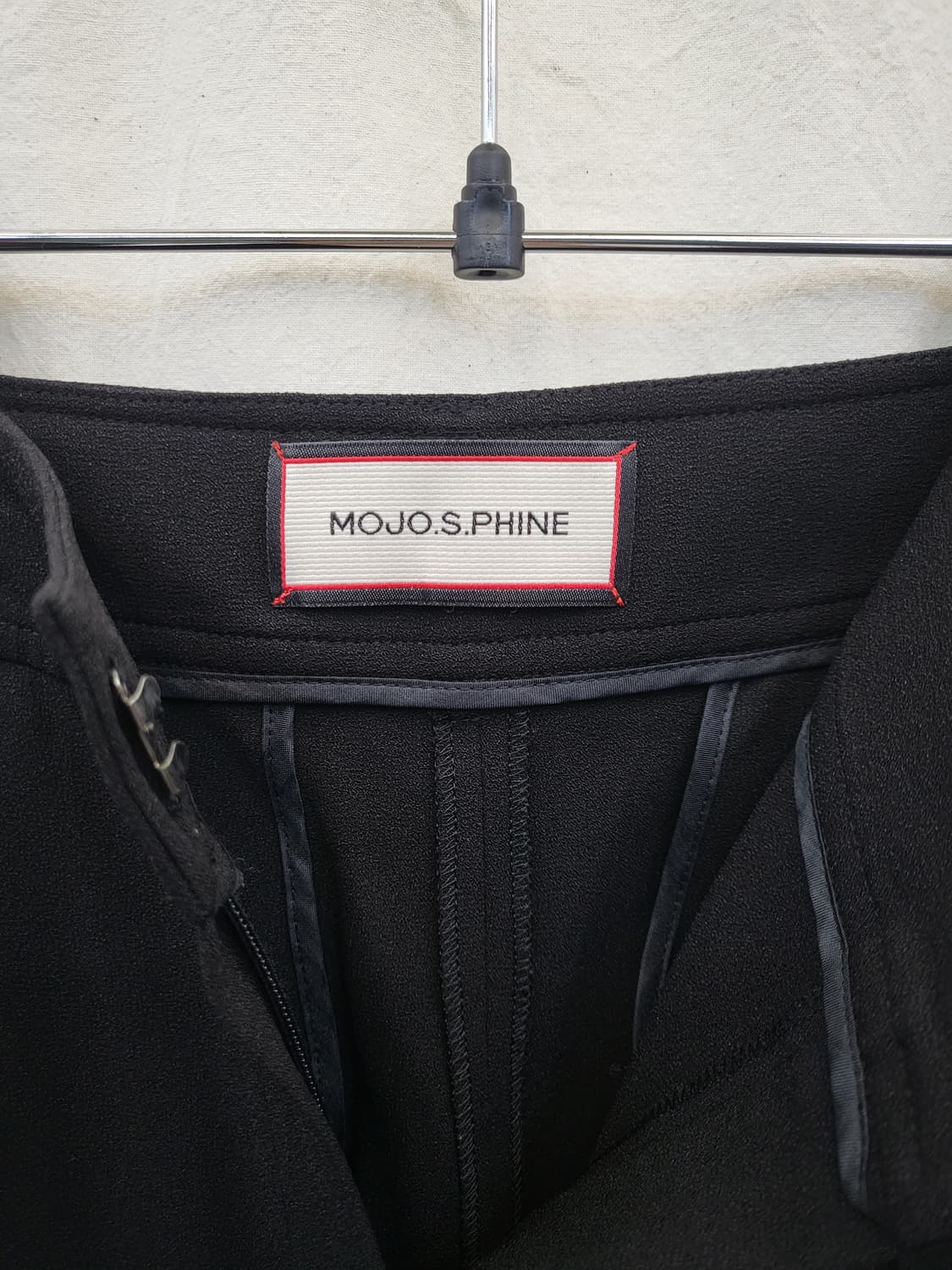 모조에스핀 블랙 와이드 슬랙스 상품이미지3