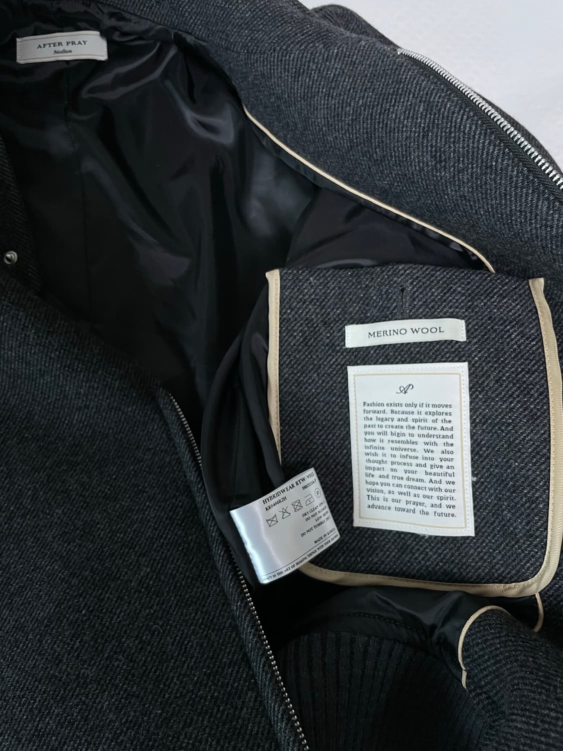[M]애프터프레이 리가즈 해링턴 차콜 상품이미지4