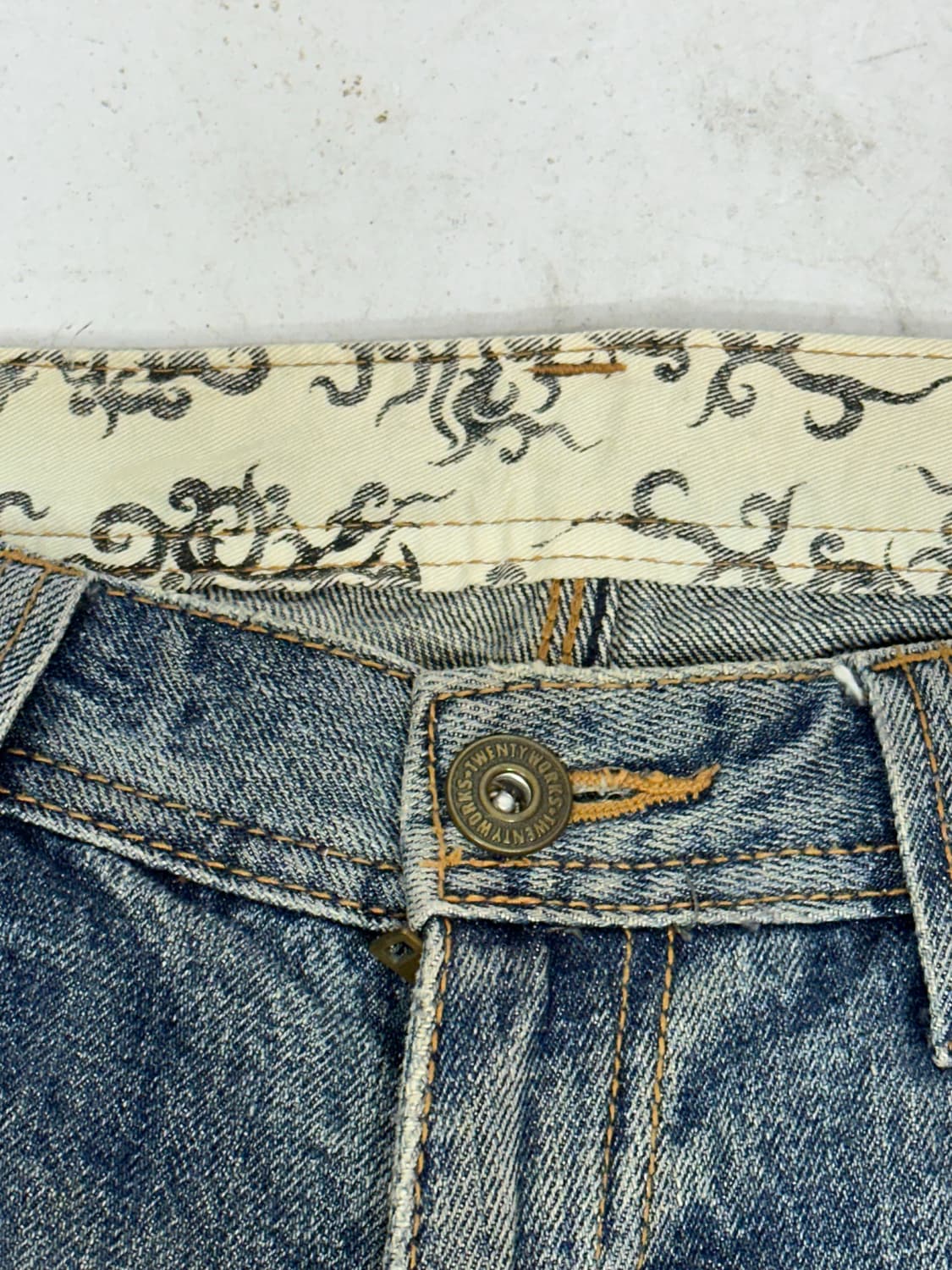 일본 빈티지 진청 대대장 데님 카고 팬츠 청 카고 바지  상품이미지7