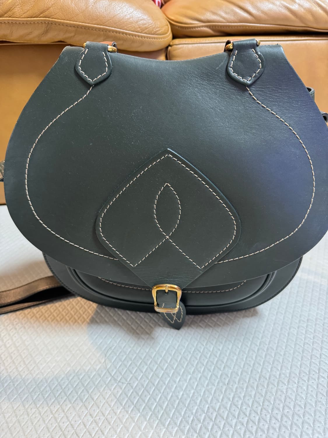 메종마르지엘라 브레이디드 탑핸들 새들백 상품이미지1