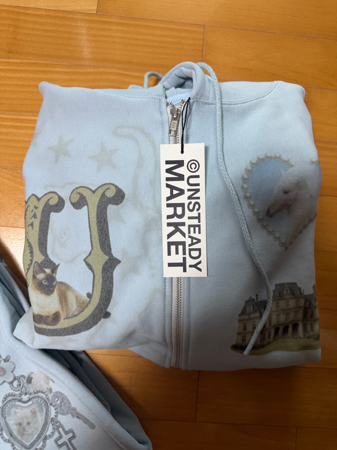 새상품) 언스테디마켓 후디 조거팬츠 셋업 상품이미지5