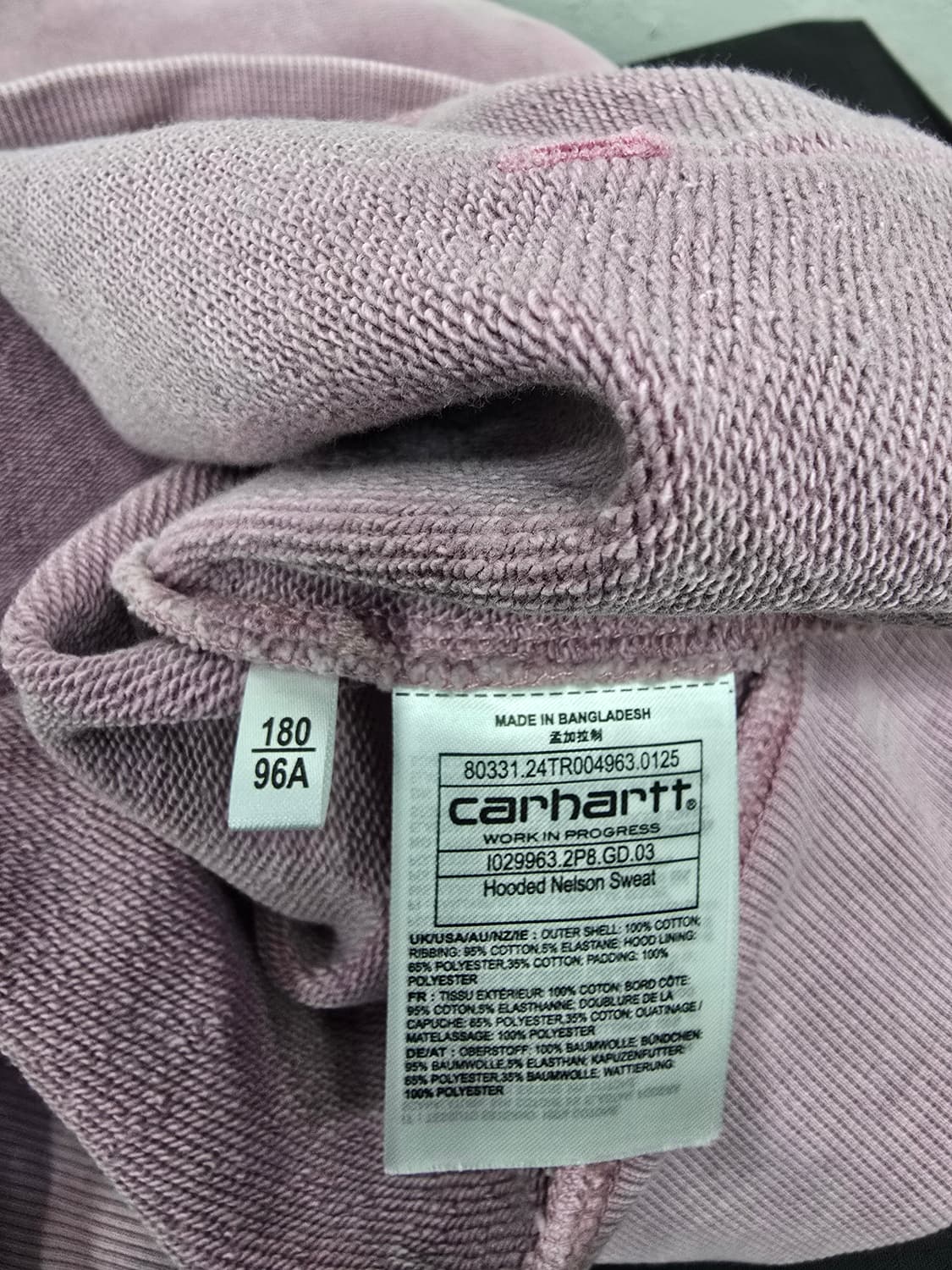 칼하트 후드 넬슨 핑크 스웨터 xl 상품이미지5