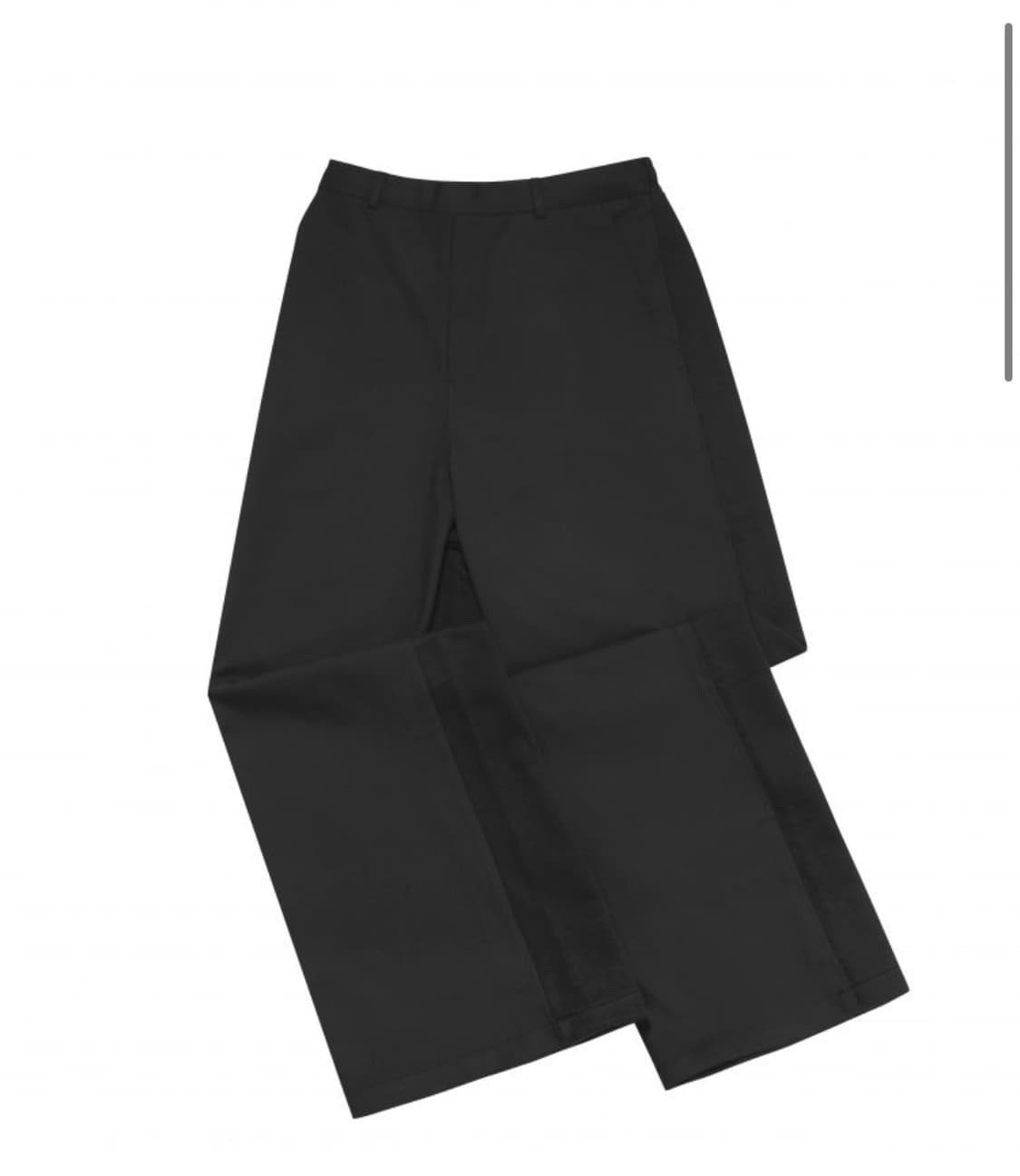 (L)MJD / CONTRAST WIDE SWEAT PANTS BLACK 상품이미지1