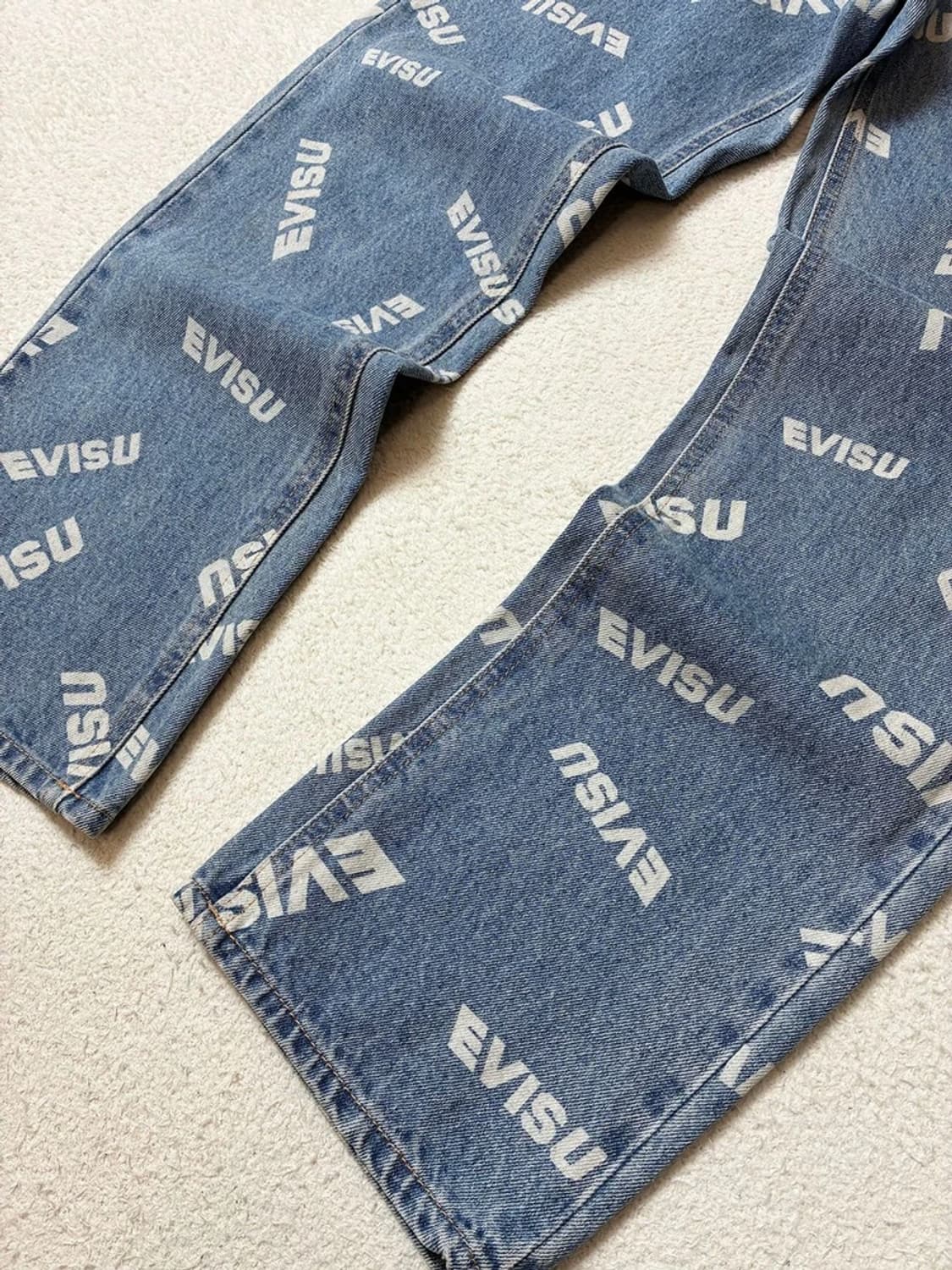 에비수 EVISU 20ss 패턴 스트레이트 데님 팬츠 PN6698 상품이미지7