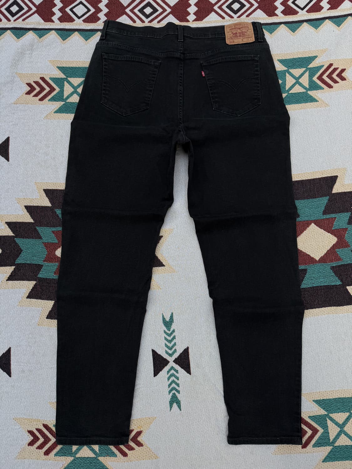 리바이스 512 흑청 36/32 지퍼플라이 상품이미지7