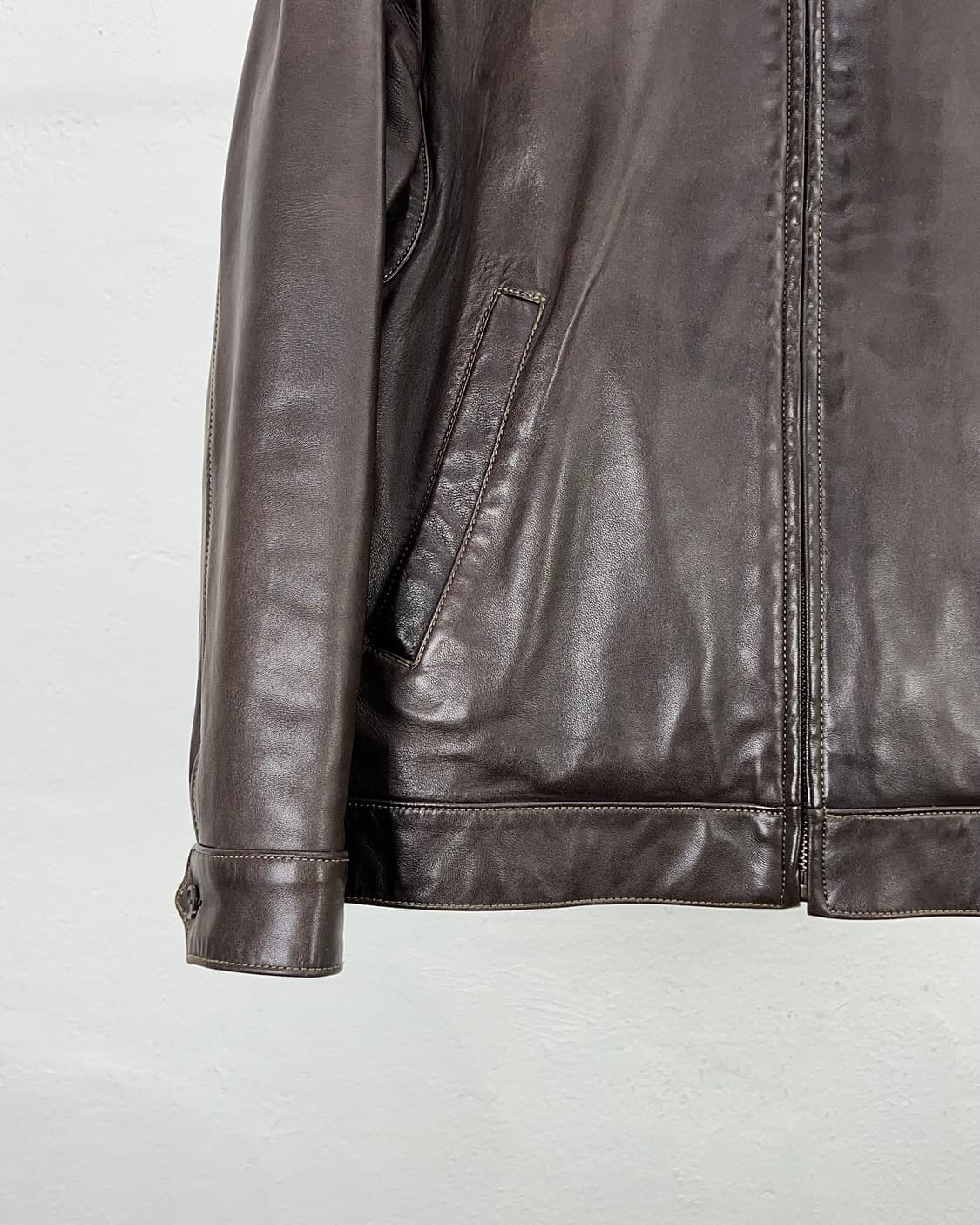 폴로 랄프로렌 브라운 맥스 웰 쉽 레더 블루종 자켓 상품이미지5