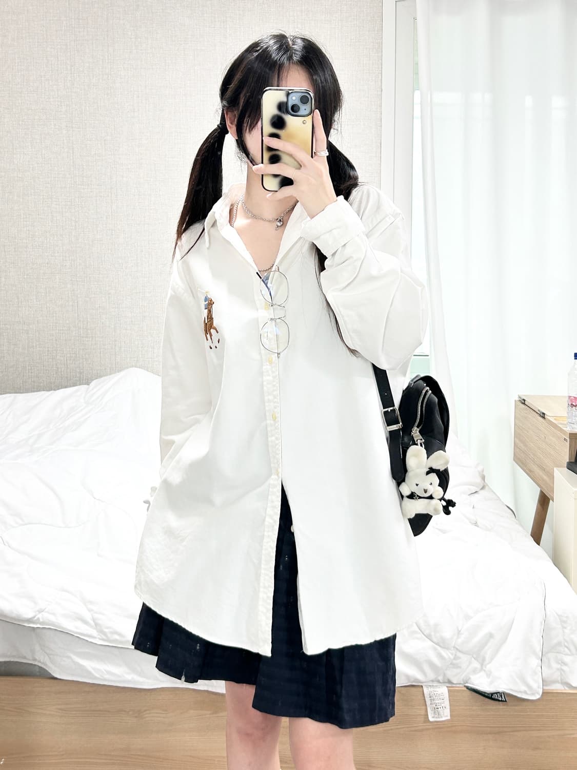 폴로 빅포니 화이트 셔츠 상품이미지4