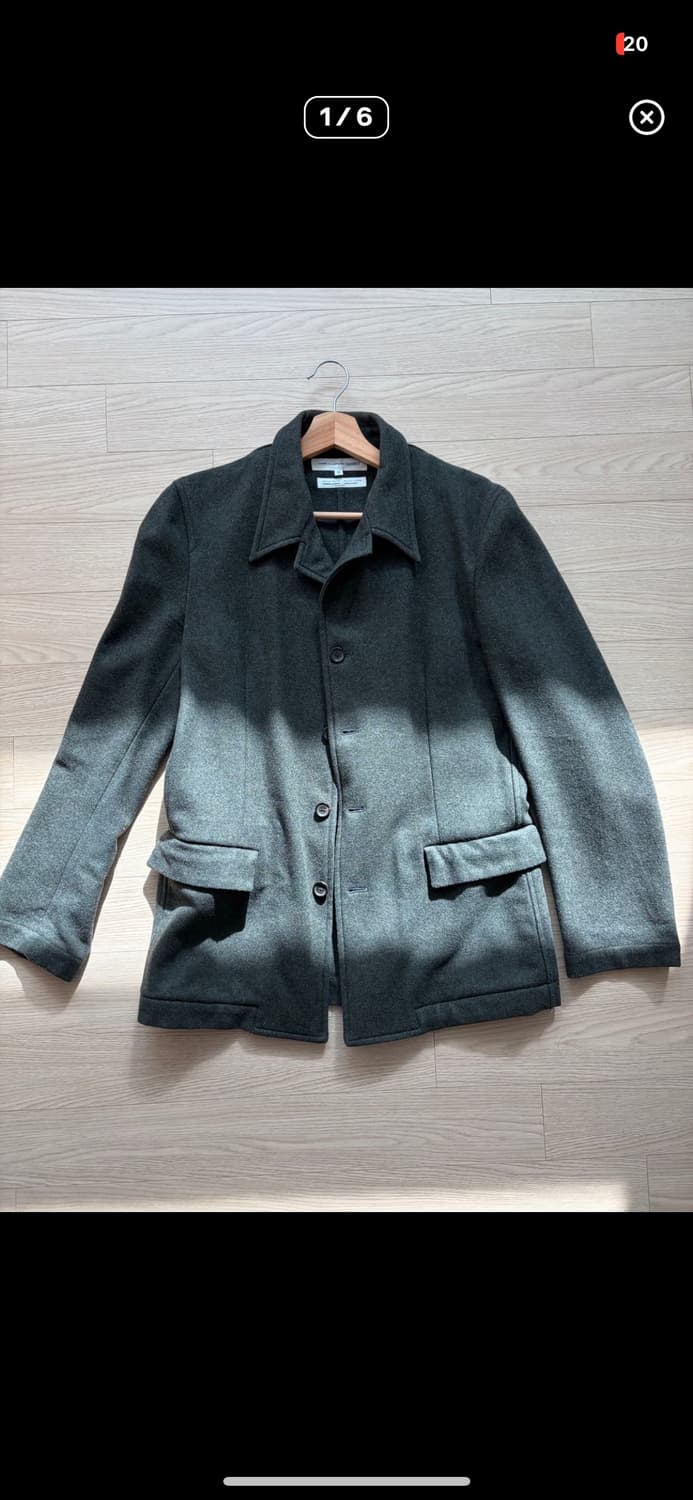 꼼데가르송 셔츠 울 싱글 중기장 카코트 (꼼데가르송옴므) 상품이미지1