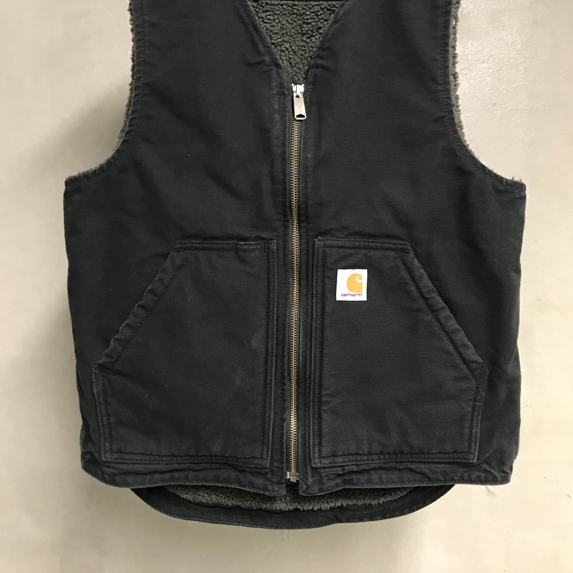 칼하트 기모 워크 베스트 블랙 S 상품이미지3