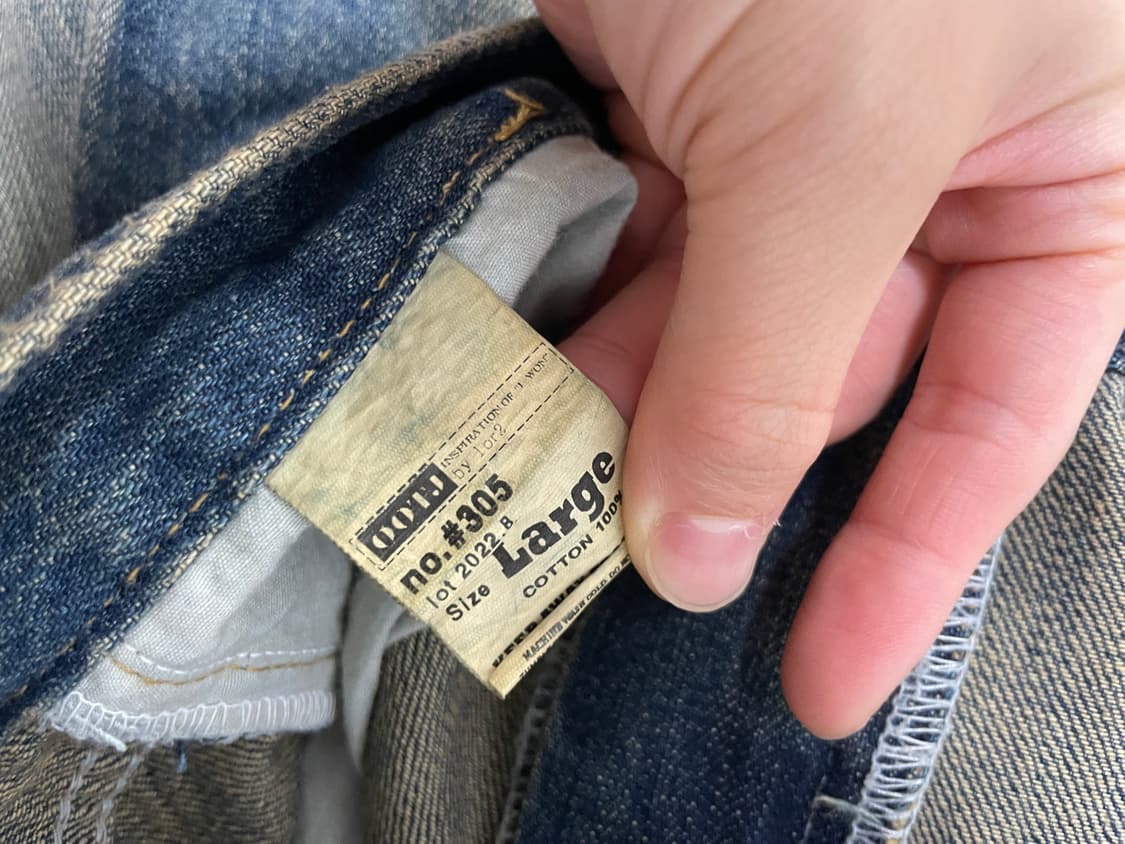 ootj 오오티제이 여성 빈티지샌드워싱 와이드 데님팬츠 L 상품이미지10