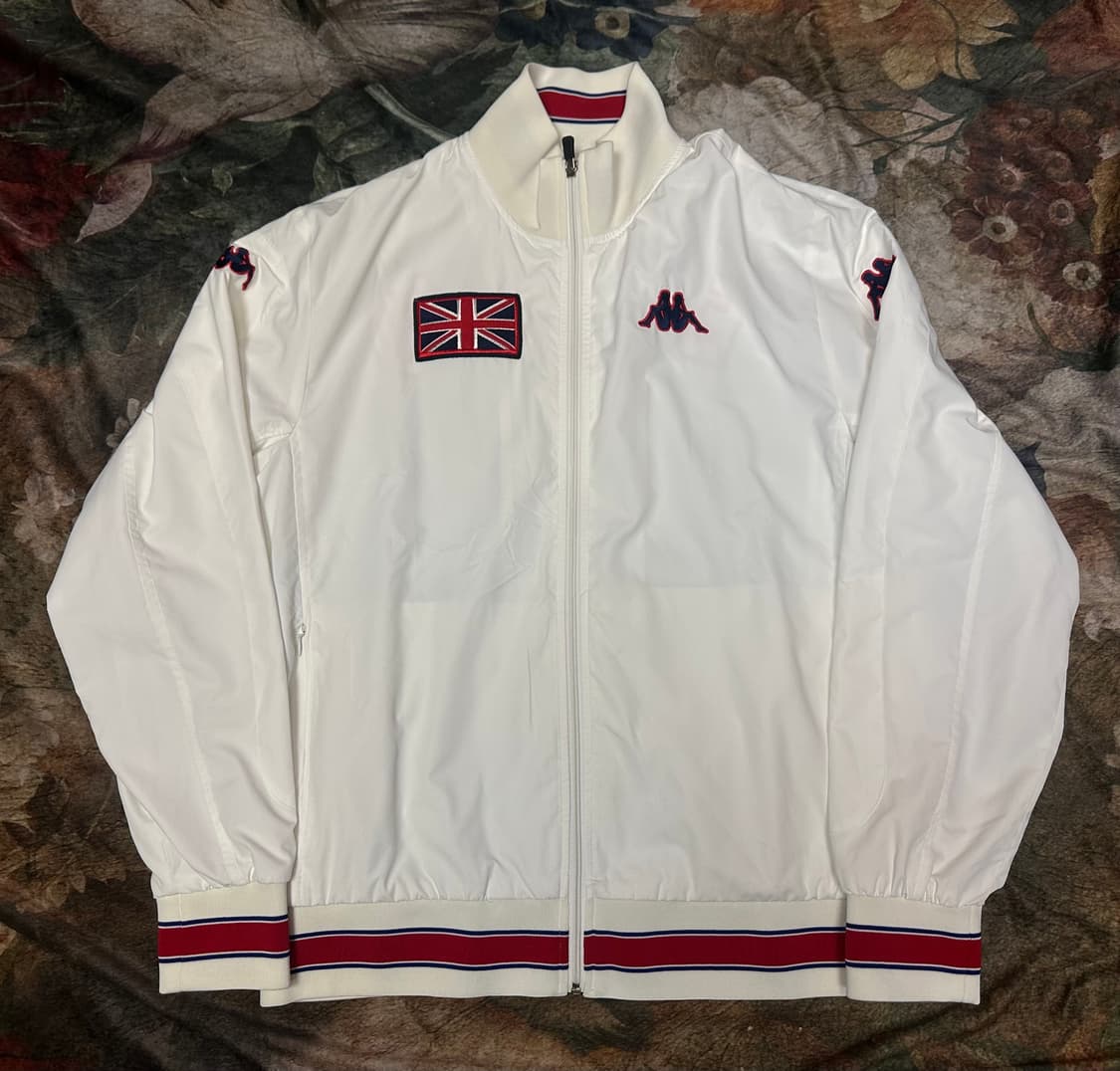 카파 빈티지 올드스쿨 잉글랜드 화이트바람막이 XXL 상품이미지1