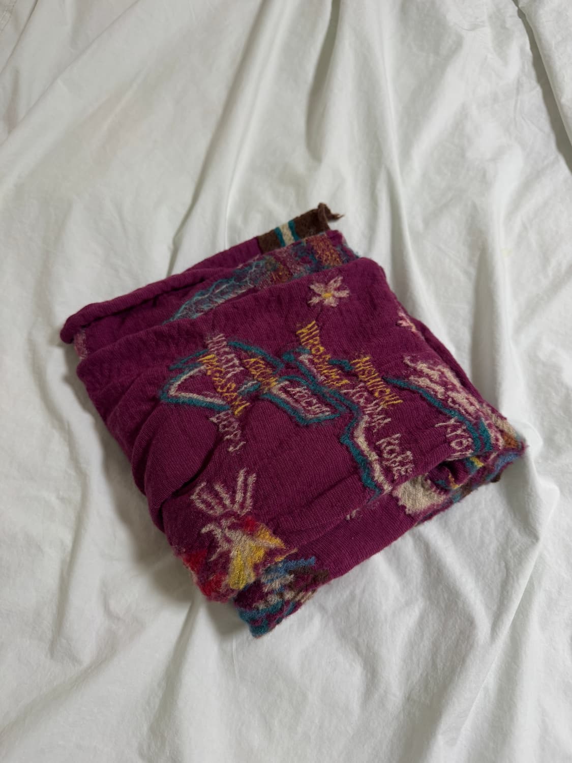 캐피탈 축융 울 수베니아 머플러 퍼플 상품이미지3