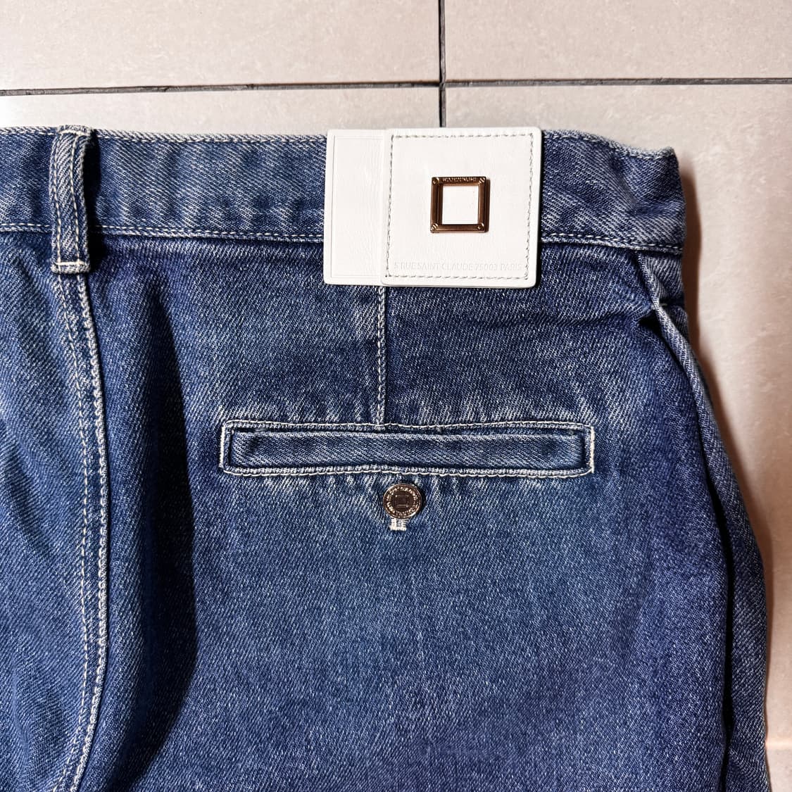 우영미 절개 데님 50사이즈 (약 32) 상품이미지7